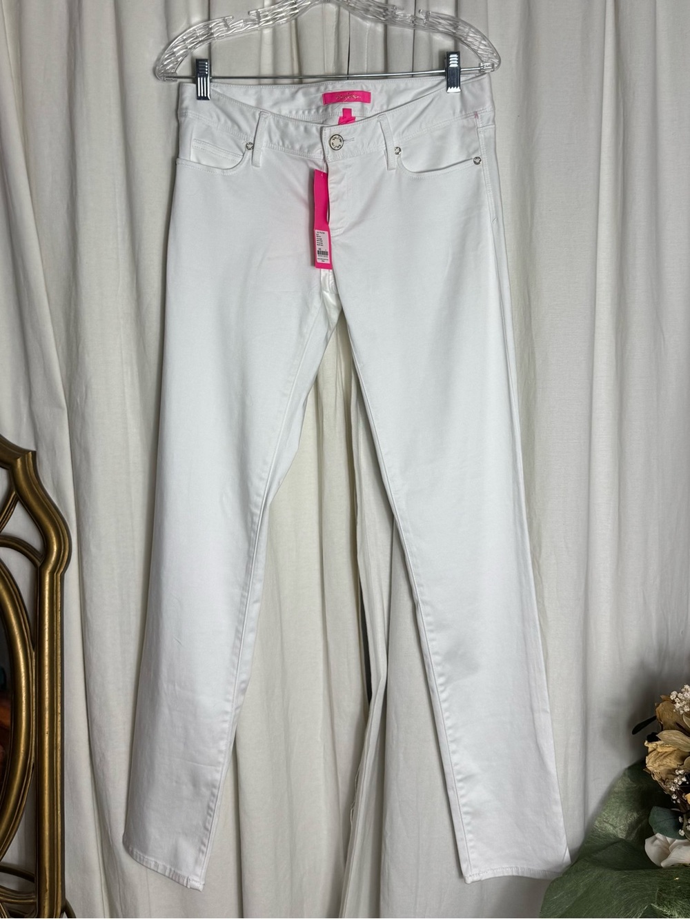 Lily Pulitzer South Ocean Skinny Jean Resort White NWT